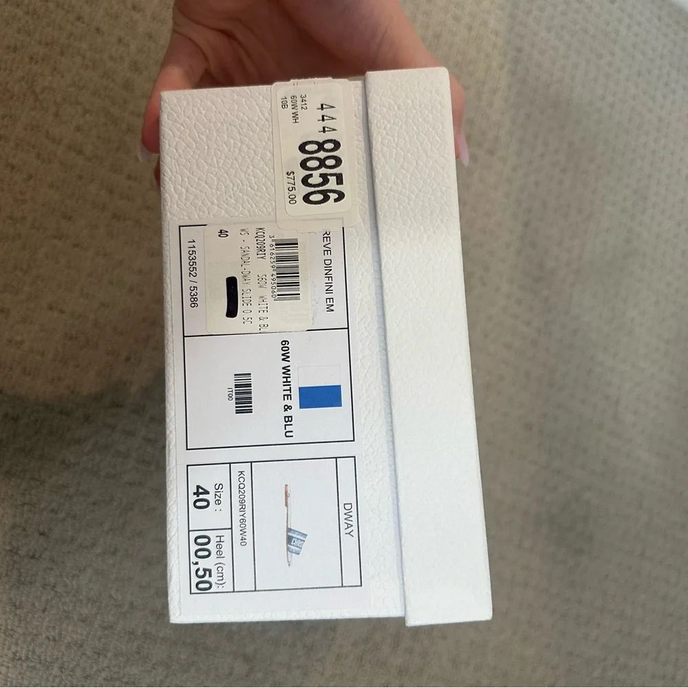 Christian Dior Dway Slide Blue and White - Picture 3 of 8